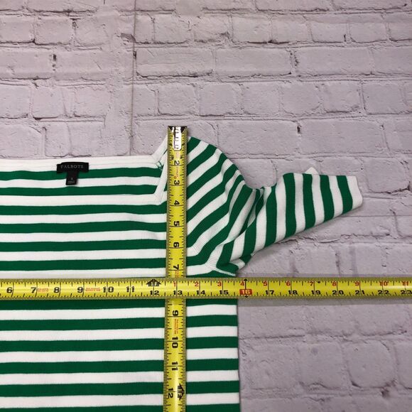 Talbots Women Short Sleeve Knit Top Shirt Blouse Size Small Striped B269 -2 - Picture 4 of 11
